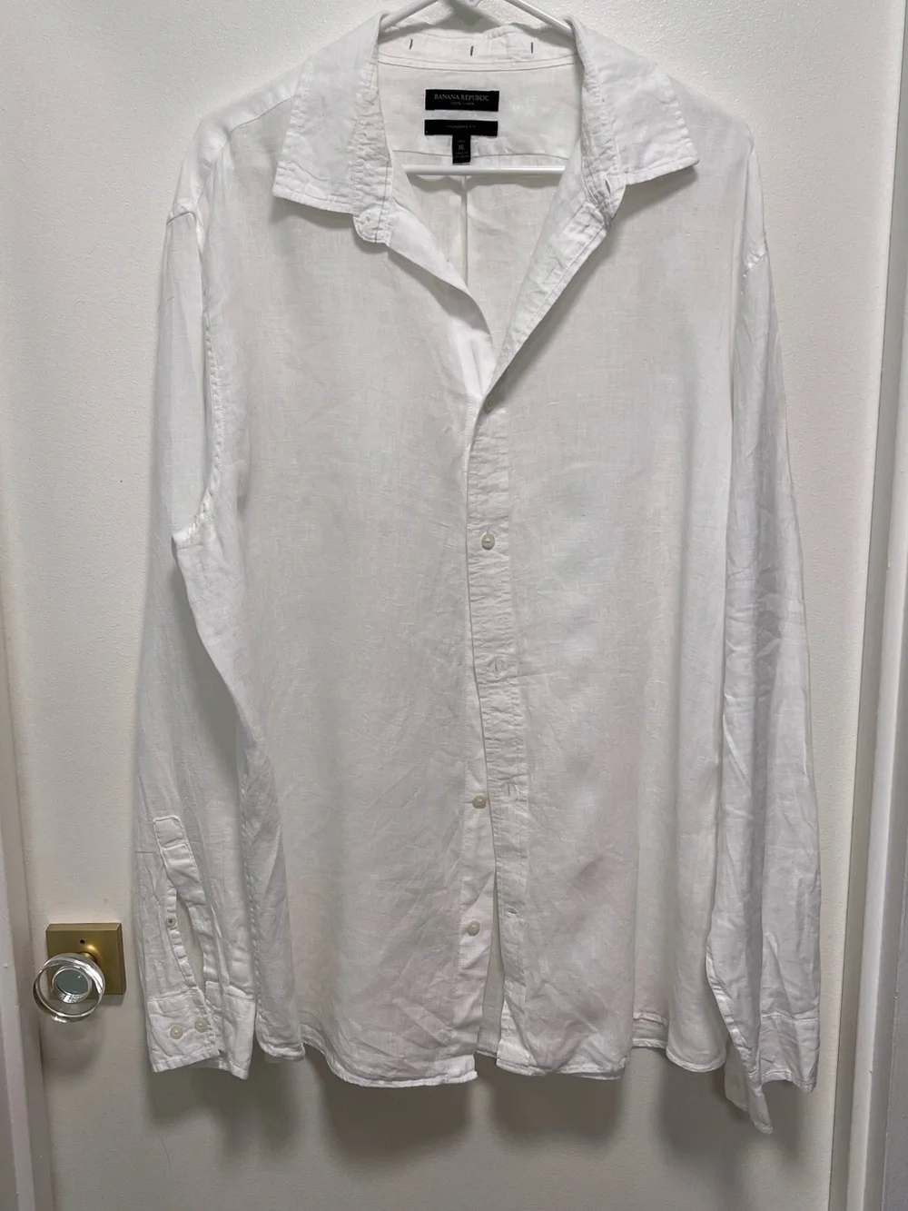 (3) Banana Republic Resort Linen Shirts, XL TALL